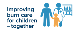 Improving burn care for children - together logo